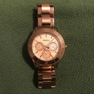 Fossil Stella stainless steel plated rose gold
